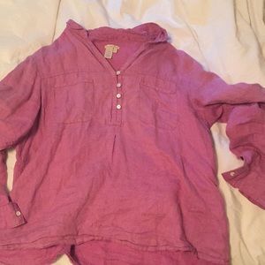 Pink Linen Shirt